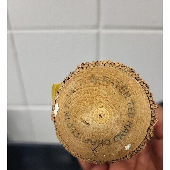 Corn Husk Braided Wooden Head Dolls 14", 8", 6.5" Holding Flowers Basket-3 *Read - Picture 12 of 12